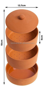 Brote personalizado BESTCERA con tapa Premium para bricolaje saludable jardinería casera brotador de cerámica brotador de terracota - Product Image 6