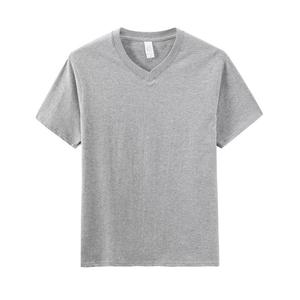 Nouveau T-shirt à manches courtes en coton flammé de couleur pure pour hommes - Product Image 1