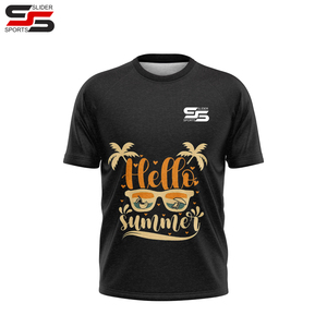 T-shirt à manches courtes en coton peigné Culture Vêtements de travail à motif solide avec logo personnalisé pour hommes - Product Image 5