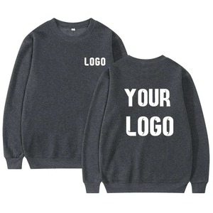 <b>Men's</b> <b>Half</b> <b>Zip</b> Crew Neck Fleece <b>Sweatshirt</b> with Pocket Front Logo 100% Cotton 380gsm Fabric Regular Fit Wholesale - Product Image 3