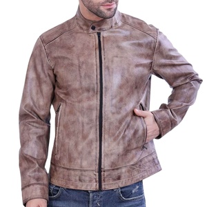 High Quality Men's <b>Jacket</b> High Street Style Leather <b>Jacket</b> Fashionable Stand <b>Collar</b> Direct Online Wholesale Rate at Nurak 2025 - Product Image 1