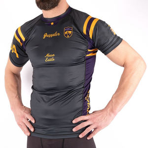 Camisa de compresión de secado rápido Unisex de la mejor calidad, transpirable BJJ Rash Guard, protección solar impresa para hombres y mujeres, pantalones cortos - Product Image 6
