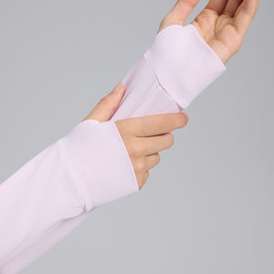 เสื้อแจ็คเก็ตออกกำลังกายแบบมีซิป ระบายอากาศได้ดี ยืดหยุ่น นุ่ม สวมใส่สบาย สำหรับผู้หญิง มีช่องสำหรับนิ้วโป้ง เหมาะสำหรับโยคะและออกกำลังกาย - Product Image 2