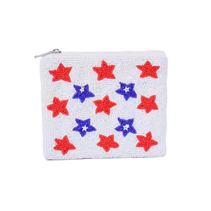 Premium Mini perlé porte-monnaie coloré tissu perlé motif brodé tous les jours Glamour Zipper MD sacs fourre-tout promotionnels - Product Image 1