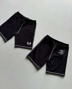 Pantalones cortos de algodón de peso pesado para hombre, ropa de calle con estampado gráfico Vintage de gran tamaño, tejido de talla grande Formal de talla grande Vintage de gran tamaño - Product Image 4