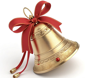 Campanas colgantes de latón dorado pulido, bordadas, hechas a mano, estilo Vintage, decoraciones navideñas, diseño moderno personalizable alto - Product Image 3