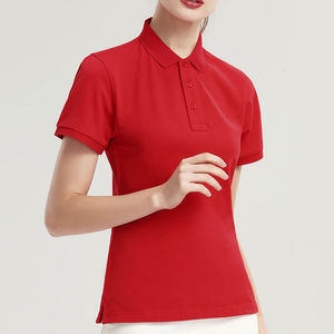 2025 nuevo diseño de camisetas de polo de mujer hechas a medida de algodón informal con precios de logotipos bordados - Product Image 3