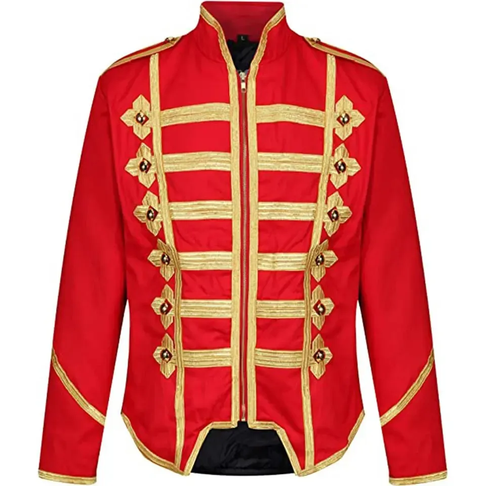 Drum Major Costume For Kids Red Marching Band Uniform By Dress Up America band uniform