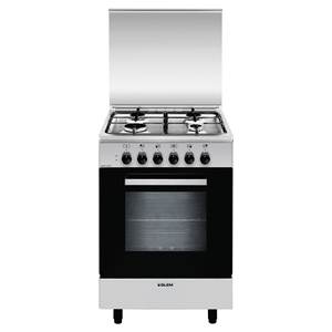 Cocina de Gas de 4 Zonas y Horno Eléctrico de Acero Inoxidable Glem Clase A, Modelo ALPHA A554MI6, 53x50x90cm - Product Image 1