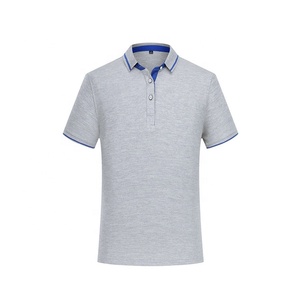 เสื้อโปโลผ้าฝ้ายสำหรับผู้ชายเสื้อกอล์ฟผ้าคอตตอนลายโลโก้ออกแบบได้ตามต้องการ - Product Image 3