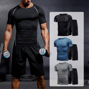 Nuevo precio barato Hombres Conjuntos de compresión Camisa y pantalones de compresión de secado rápido con logotipo personalizado Gimnasio Fitness - Product Image 6