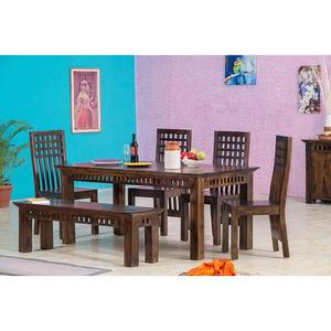 Kuber Elegant Solid Wood <b>Dining</b> Set with Bench Includes Exquisite <b>Dining</b> <b>Chairs</b> - Product Image 6