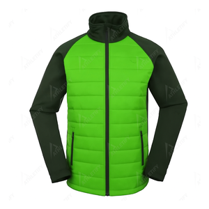 Veste à bulles légère pour homme, en polyester respirant et durable, fermeture éclair intégrale, pour la randonnée, les voyages et les activités sportives. - Product Image 2