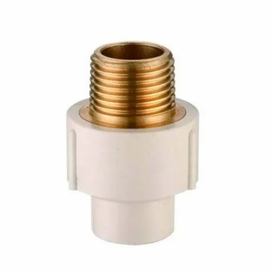 3/4 pouces haute pression couleur ivoire CPVC laiton MTA adaptateur fileté mâle étanche plomberie raccord paquet emballage fabriqué en Inde - Product Image 5