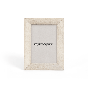 Cadre photo en bois fait main avec décor de table carré en métal sculpté - Product Image 3