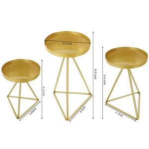 Wholesale Luxurious Antique <b>Gold</b> Metal <b>Candle</b> Stands for Upscale Home Decoration at Lowest Price BY HF CRAFTS - Product Image 4