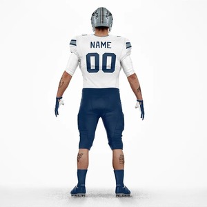 Uniforme de fútbol americano de poliéster ligero con estampado de logotipo personalizado de manga corta, ropa deportiva de moda - Product Image 2