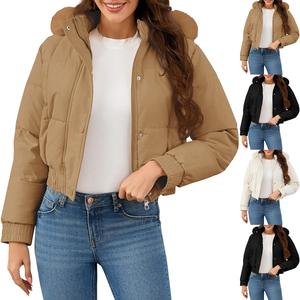 Custom Softshell corto de invierno acolchado Puffer moda mujer chaqueta de lujo de alta calidad al aire libre señora abajo abrigos de las mujeres - Product Image 1