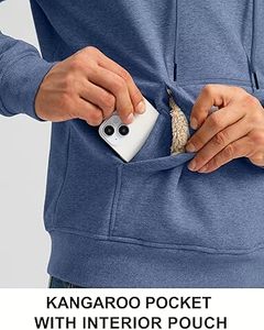 Sudaderas con capucha informales de invierno para hombre, Color sólido, 100% algodón, forro polar, ajuste Regular, secado rápido y transpirable, alta calidad - Product Image 5