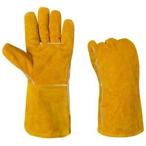 Gants de soudage en Kevlar résistants à la chaleur Manchette droite de 16 pouces antidérapante Service OEM Meilleure vente - Product Image 4