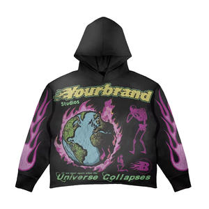 Sweat à capuche surdimensionné à la mode pour hommes et femmes pull polaire confortable streetwear avec capuche à cordon de serrage - Product Image 4