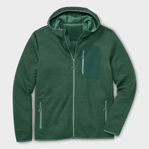 Sudaderas con Capucha para Hombre al por Mayor, de Alta Calidad, en Poliéster/Algodón, con Cierre, Manga Larga, Forro Polar Térmico, Personalizables, OEM, Color Sólido, para Invierno - Product Image 1