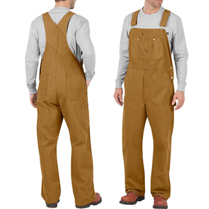 Personnalisé léger ignifuge toile travail bavoir pantalon combinaisons pour hommes dames 100% coton respirant pétrole gaz sécurité hiver - Product Image 1