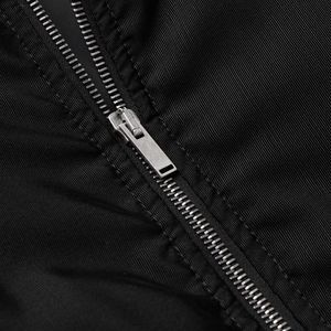 Blouson aviateur pour homme Vêtements d'extérieur décontractés Col côtelé zippé Poignets Ourlet à manches longues Élégant à la mode avec poche à glissière - Product Image 3