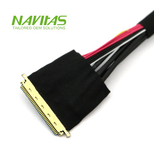 Connecteurs de câble d'assemblage Navitas OEM G-7309 40 broches LVDS mâle pour carte, conducteurs en cuivre étamé, gaine en PVC pour l'électronique - Product Image 2