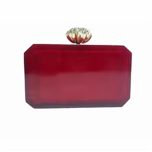 Sac à main à bandoulière fait main sac à main élégant pour tenue formelle et décontractée pochette en résine par artisanat croissant - Product Image 3