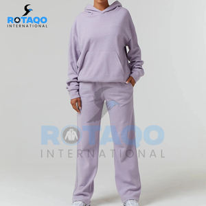 ชุดวอร์มสำหรับผู้หญิงชุดวอร์มสองชิ้นชุดวอร์มแบบกำหนดเองสำหรับผู้หญิง - Product Image 1