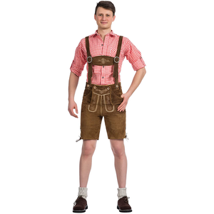Venta al por mayor Pantalones de cuero para hombre Bavarian Lederhosen Shorts - Product Image 6