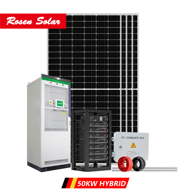 Lithium Battery Solar Power System Kit 10kw 20kw 30kw 50kw Hybrid Solar Energy System