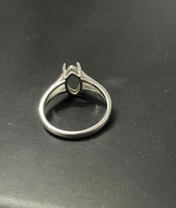 Haute qualité 925 argent Sterling Marquise Semi montage anneau 8x4 10x5 12x6 14x7mm Prong réglage blanc anneau Base bijoux réglage - Product Image 3