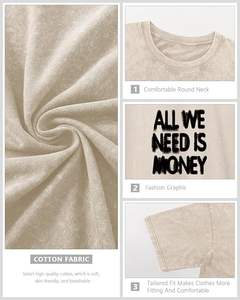 Camiseta Unisex de Verano Transpirable de 260 GSM 100% Algodón, Corte Regular, con Logotipo Personalizado, Hombros Caídos, al por Mayor - Product Image 3