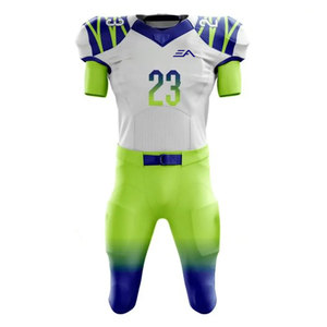 Concevez vos propres uniformes de football américain respirants à manches courtes avec logo personnalisé et ajustement confortable - Product Image 1