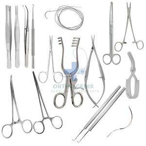 ชุดเครื่องมือผ่าตัดทรวงอกแบบแมนนวล ORTHO GENIX ทำจากสแตนเลส จำนวน 31 ชิ้น สำหรับการผ่าตัดทรวงอกและหัวใจ ราคาโรงงาน - Product Image 1