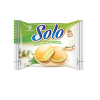 SOLO Kue Krim Pandan Tekstur Lembut Siap Saji 216g Bahan Segar Bernutrisi Isian Krim Harum Lezat Panggang