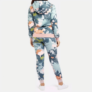 Vente en gros Vêtements de sport de haute qualité pour femmes, joggings imprimés par sublimation, ensembles de 2 pièces, joggings de fitness grande taille, survêtement - Product Image 5