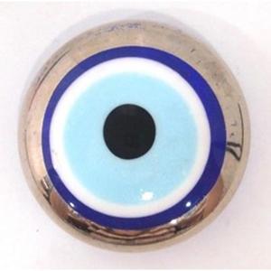 Imán de ojos malvados de vidrio de 4 cm, imán elegante para nevera, accesorio decorativo - Product Image 1