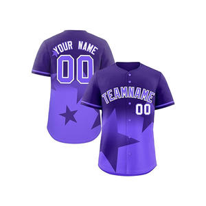 Camisetas de Béisbol y Sóftbol para Hombre, Personalizadas con Logotipo, Impresión por Transferencia de Calor, Transpirables, de Secado Rápido, Alta Calidad, 100% Poliéster, Económicas - Product Image 5