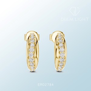 Certified Round <b>Cluster</b> Earrings with Elegant Design for Wedding Fashion Daily Wear and Bulk Export Supply - Product Image 1