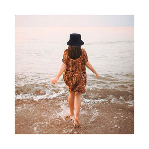 หมวกบักเก็ตผ้าฝ้าย 100% ปักโลโก้ตามสั่ง พิมพ์ลายดิจิตอลตามสั่ง หมวกบักเก็ตผ้าซาตินกันแดดสำหรับขาย - Product Image 5