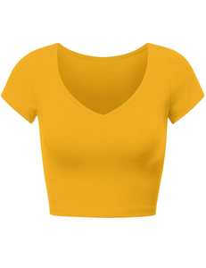 2025 buena venta de camisetas cortas informales transpirables para mujer con logotipo personalizado y botón al por mayor ropa de verano - Product Image 5