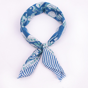 Bandana multifonction en tissu de coton doux, respirant, écologique, imprimé floral de haute qualité, pour la mode, le couvre-tête et la protection du visage - Product Image 5