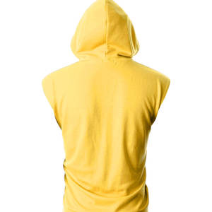 Unique Design Good Quality Breathable Fabric Plain Dyed Gym <b>Hoodie</b> <b>for</b> <b>Mens</b> Stylish Sleeveless Casual Look Basics Cotton Blended - Product Image 2