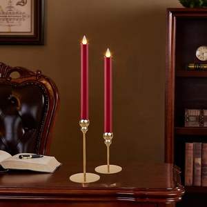 Bougeoir en métal plaqué or en laiton moderne Bougeoir fantaisie artisanat créatif pour table haute pour la décoration de la maison - Product Image 4