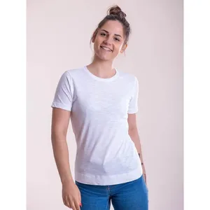 Camiseta Personalizada para Mujer con Textura Slub para Merchandising Promocional - Product Image 1