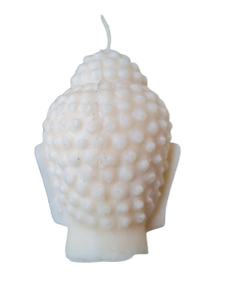 Budha blanc parfumé Art bougie à la main cire de paraffine photophore pot religieux pilier motif noël imprimé caractéristiques pour la maison - Product Image 2