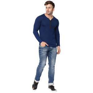 Camisetas de algodón 100% teñidas lisas de alta calidad para hombre personalizadas, ropa de calle de cuello redondo, ajuste Regular, secado rápido, transpirable, básico de 180g - Product Image 6